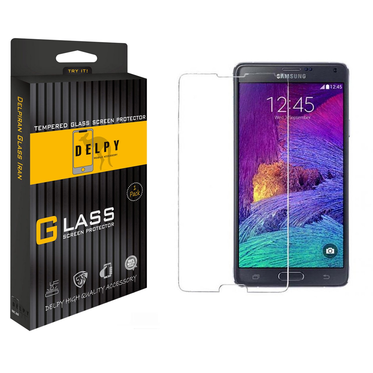 محافظ صفحه نمایش دلپی مدل +Sd-HD مناسب برای گوشی موبایل سامسونگ Galaxy Note4