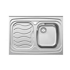 سینک ظرفشویی استیل روکار یک لگنه پلی استیل مدل پارس کد 54