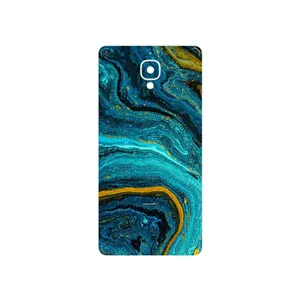 MAHOOT Turquoise marblewith golden streaks Cover Sticker for OnePlus 3
