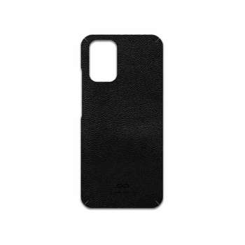 برچسب پوششی ماهوت مدل Black-Leather مناسب برای گوشی موبایل شیائومی Redmi Note 10s