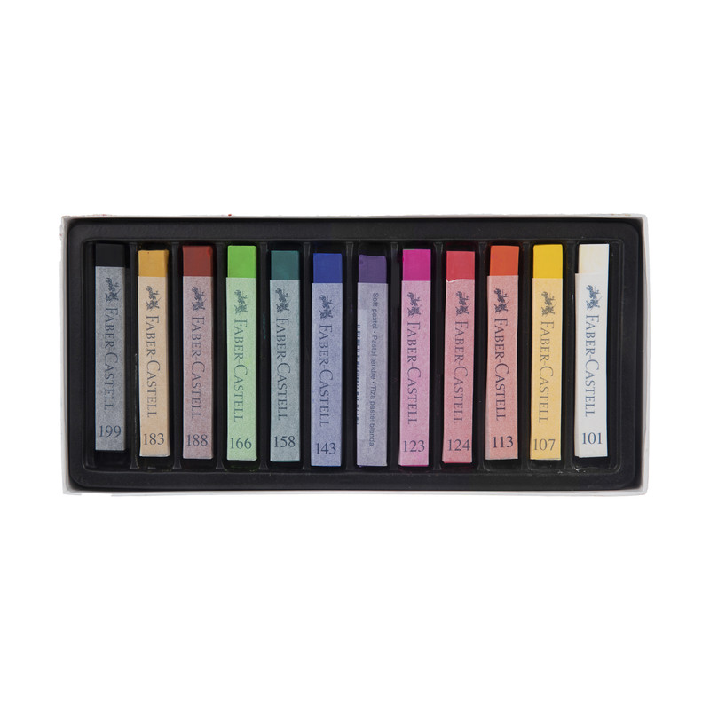 پاستل روغنی 12 رنگ فابر کاستل سری Creative Studio مدل Studio Quality