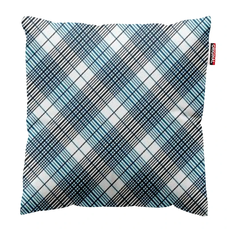 کوسن پاد آفرین طرح چهارخونه کلاسیک سنتی سایز 30*30 سانتی متر کد 911