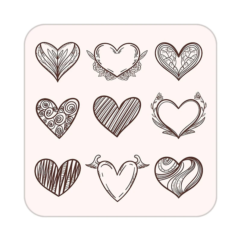 زیر لیوانی کاکتی طرح عاشقانه مدل mp37804