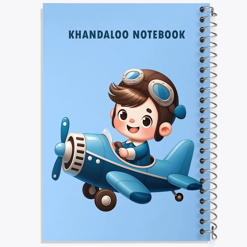 دفتر لیست خرید 50 برگ خندالو طرح پسر خلبان کد N5921