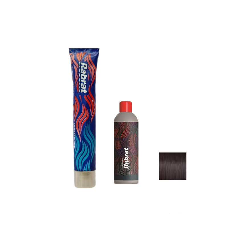  کیت رنگ مو مردانه رابرات شماره 102 حجم 100 میلی لیتر رنگ قهوه ای دودی متوسط