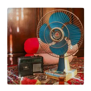 کاشی کارنیلا طرح پنکه و رادیو ضبط قدیمی کد wkk5195 