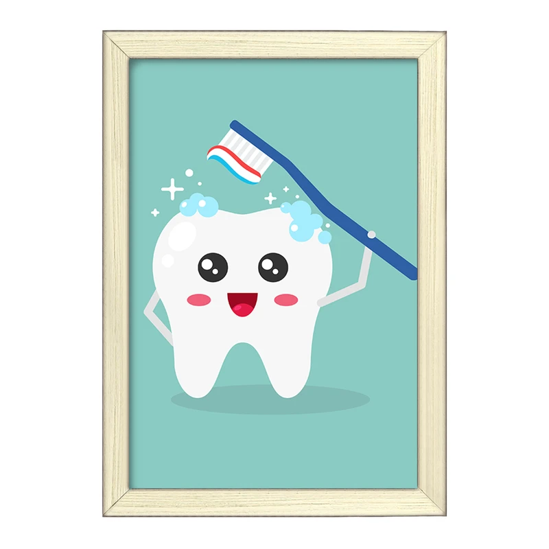 تابلو خندالو طرح دندان و دندان پزشکی کودکانه کد 36695