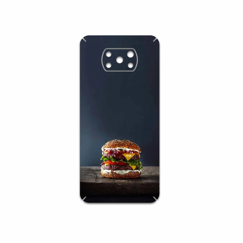 برچسب پوششی ماهوت مدل Hamburger مناسب برای گوشی موبایل شیائومی Poco X3 Pro