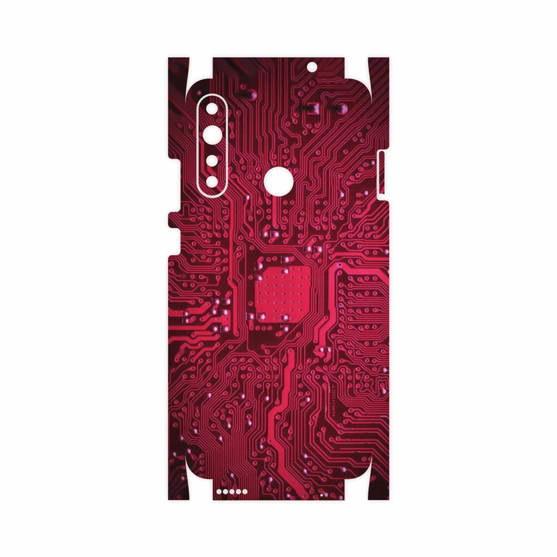 برچسب پوششی ماهوت مدل Red-Printed-Circuit-Board-FullSkin مناسب برای گوشی موبایل جی پلاس P10 Plus