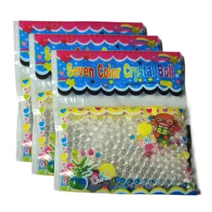 خاک ژله ای مدل  کریستالی شفاف وزن 3 گرم بسته 3 عددی