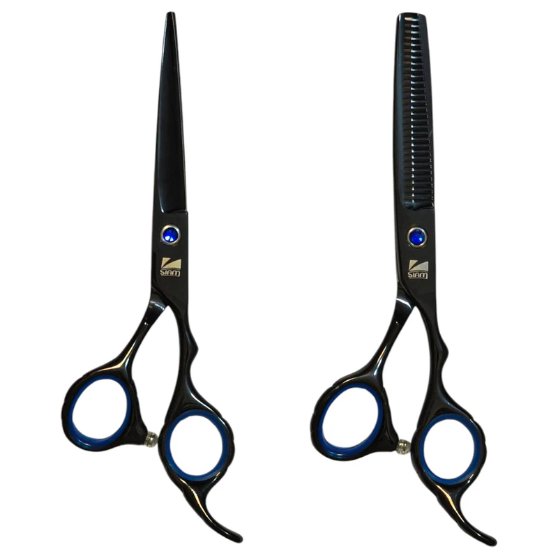 قیچی آرایشگاهی صیام مدل Andrya به همراه قیچی پیتاژ