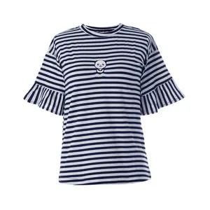 تی شرت آستین کوتاه زنانه بنیس مدل سانای رنگ سورمه ای