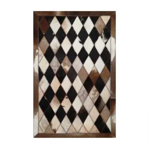 کلاژ فرش پوست و چرم کمالی مدل AD-00421