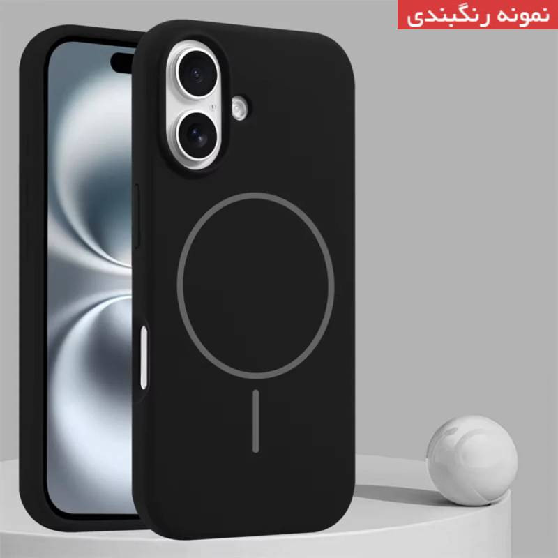 کاور عمو قاب مدل سیلیکونی پاک کنی مگ سیف دار مناسب برای گوشی موبایل اپل iPhone 12 / iPhone 12 Pro