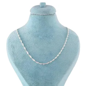 زنجیر نقره زنانه مدل دیسکو کد AS062