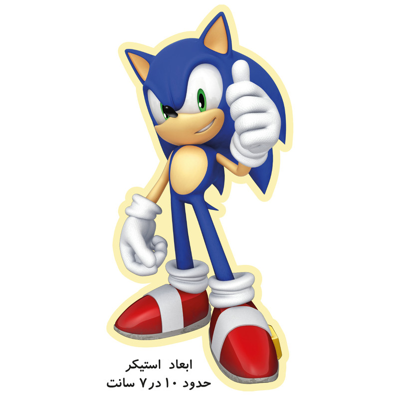 استیکر لپ تاپ طرح سونیک کد 161