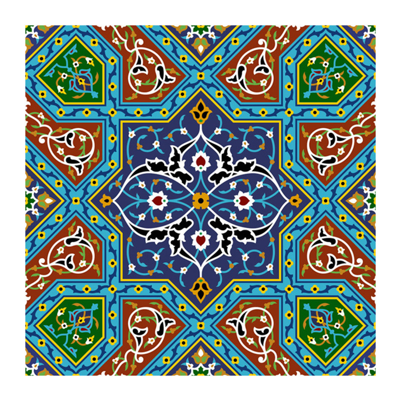 قیمت و خرید کاشی گلاک مدل اسلیمی طرح سنتی ایرانی کد TT145