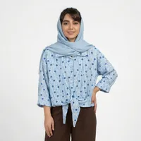 شومیز زنانه مدل جلو گره ای 