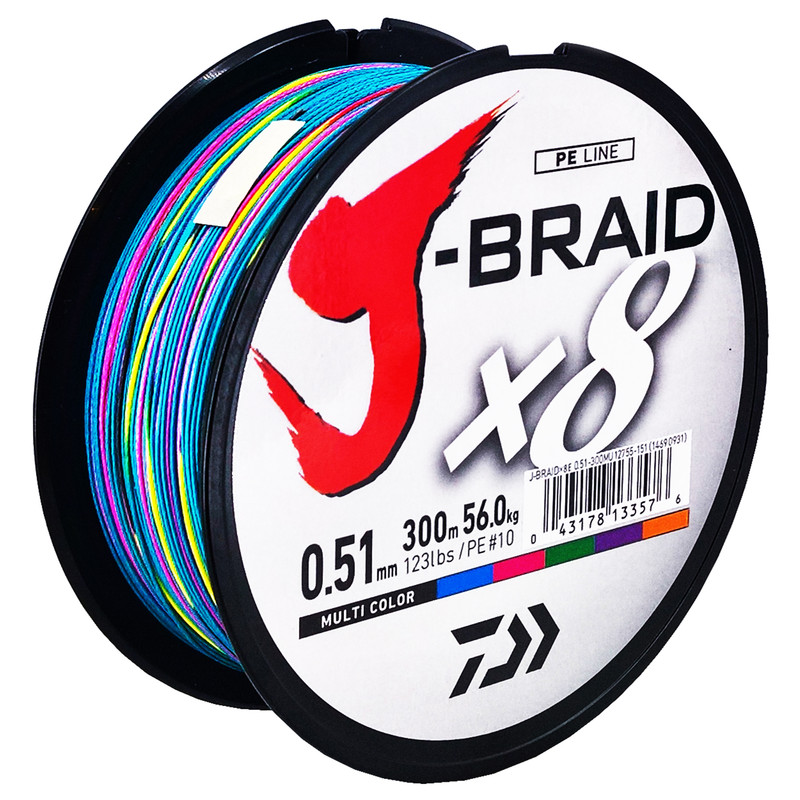نخ ماهیگیری دایوا مدل J-Braid×8 سایز 0.51 میلی متر