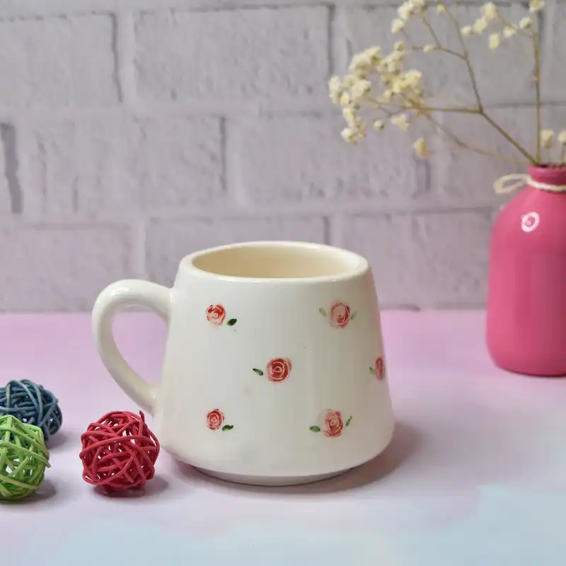 ماگ سرامیکی طرح گل رز