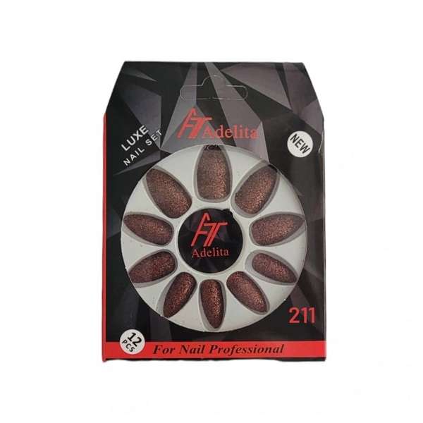 ناخن مصنوعی آدلیتا مدل T-211 بسته 12 عددی