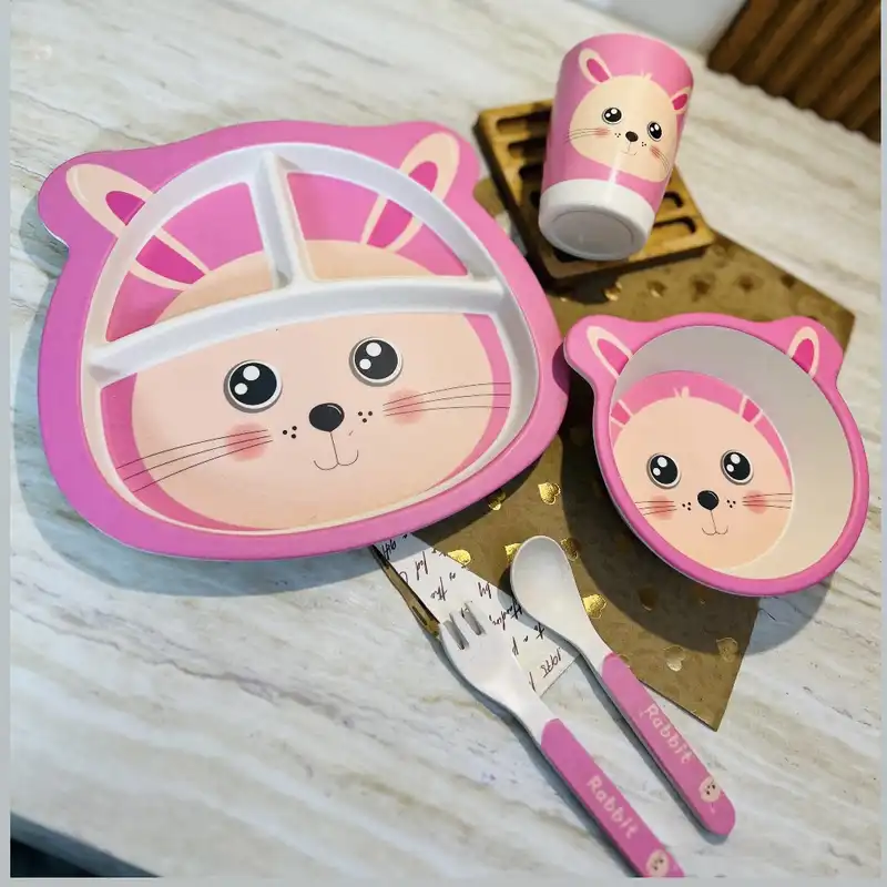 ظرف غذا کودک 5 تکه طرح موش