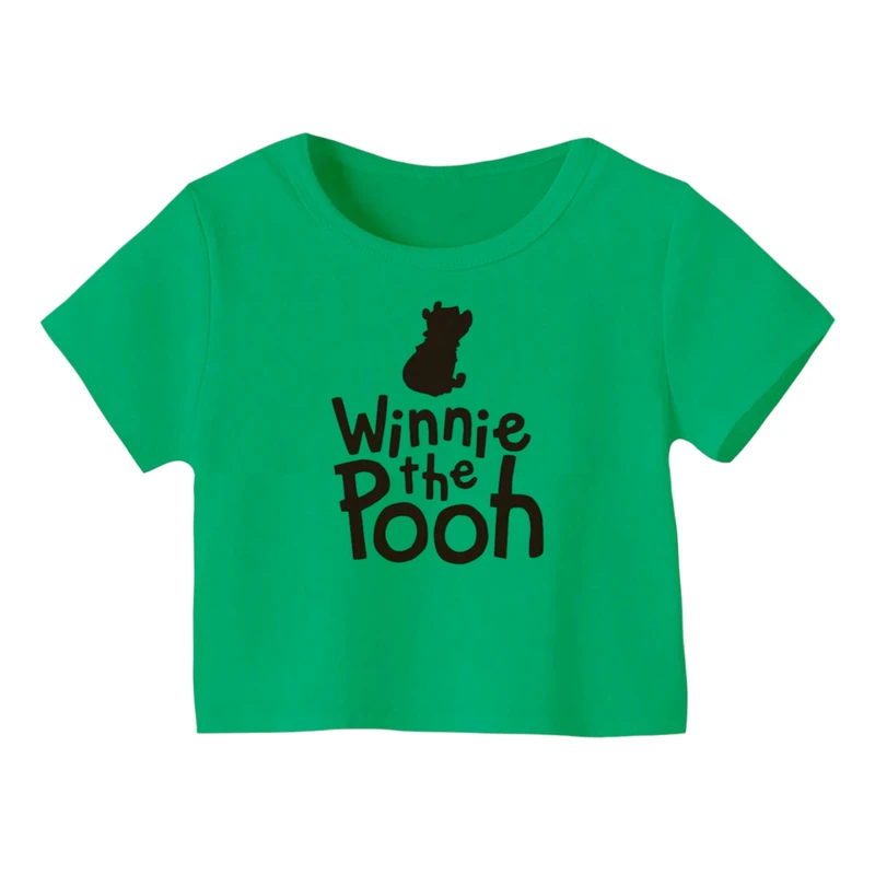 کراپ‌ تی‌شرت آستین کوتاه زنانه مدل پو کد ۳۰