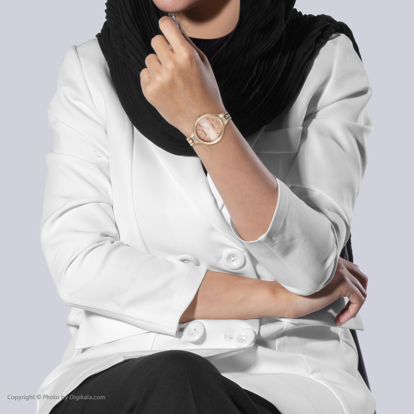 ساعت مچی عقربه ای زنانه بونیا کد BNB10343-2572 -  - 3