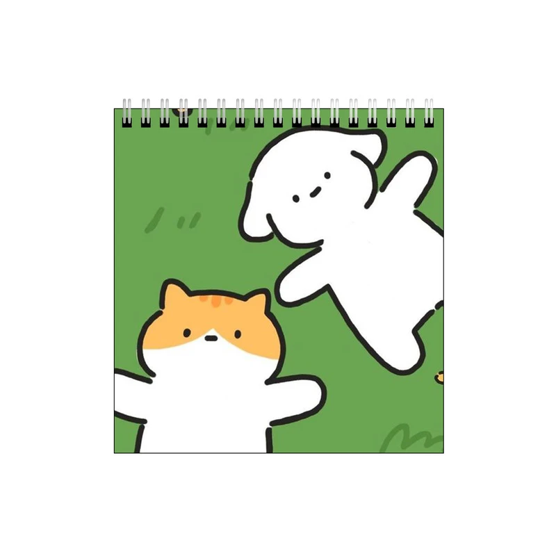 دفتر طراحی طرح گربه و ببعی در چمن کد 5329088