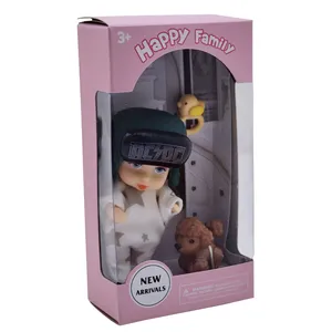 عروسک ناب سل مدل پسر بچه کلاه به سر ارتفاع 8 سانتی متر مجموعه 3 عددی