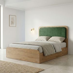 تخت‌خواب ملامینه یک و نیم نفره آریا میز مدل سحر سایز 120 * 200 سانتی‌متر