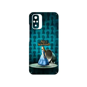 MAHOOT Alice in Wonderland Cover Sticker for Xiaomi Redmi Note 10