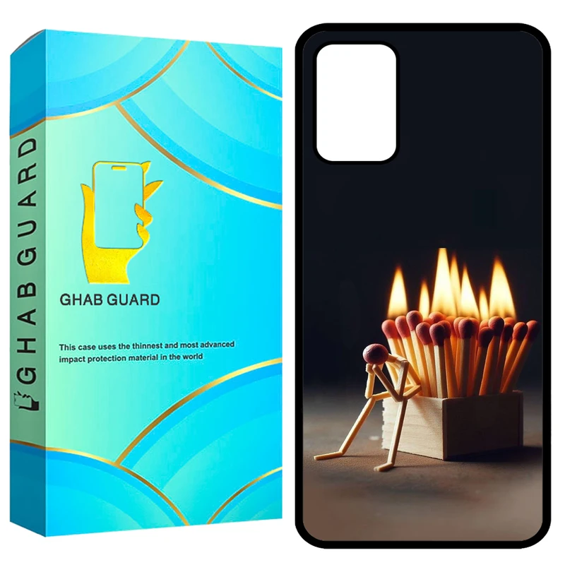 کاور قاب گارد طرح کبریت مدل GCHPA324 مناسب برای گوشی موبایل سامسونگ Galaxy A32 4G