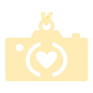 آویز گردنبند طلا 18 عیار زنانه کرابو طرح دوربین عکاسی و قلب مدل Kr3128