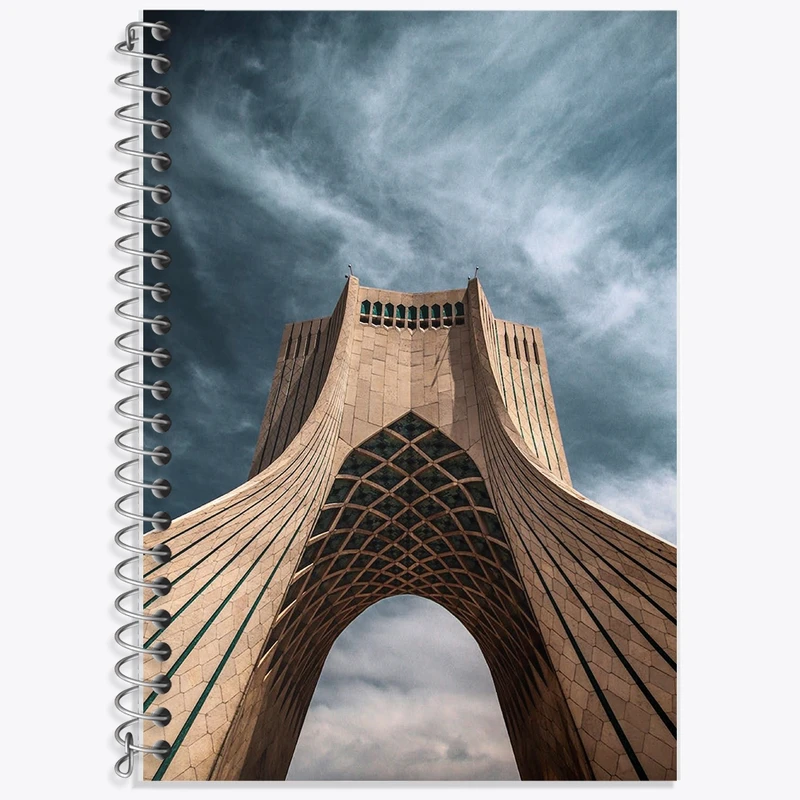 دفتر لغت 50 برگ خندالو طرح برج آزادی کد F1569