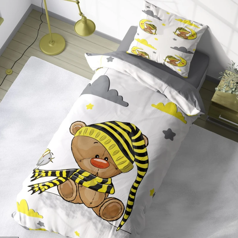 سرویس خواب تک نفره 4 تکه مدل کودک  کد ۱۸۳۵