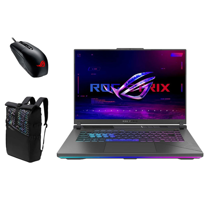 لپ تاپ 18 اینچی ایسوس مدل ROG Strix G18 G814JIR-N6105-i9 14900HX-16GB DDR5-512GB SSD-RTX4070-QHD 240Hz به همراه کیف و ماوس ROG