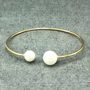 النگو طلا 18 عیار زنانه دوست خوب مدل مروارید dk136