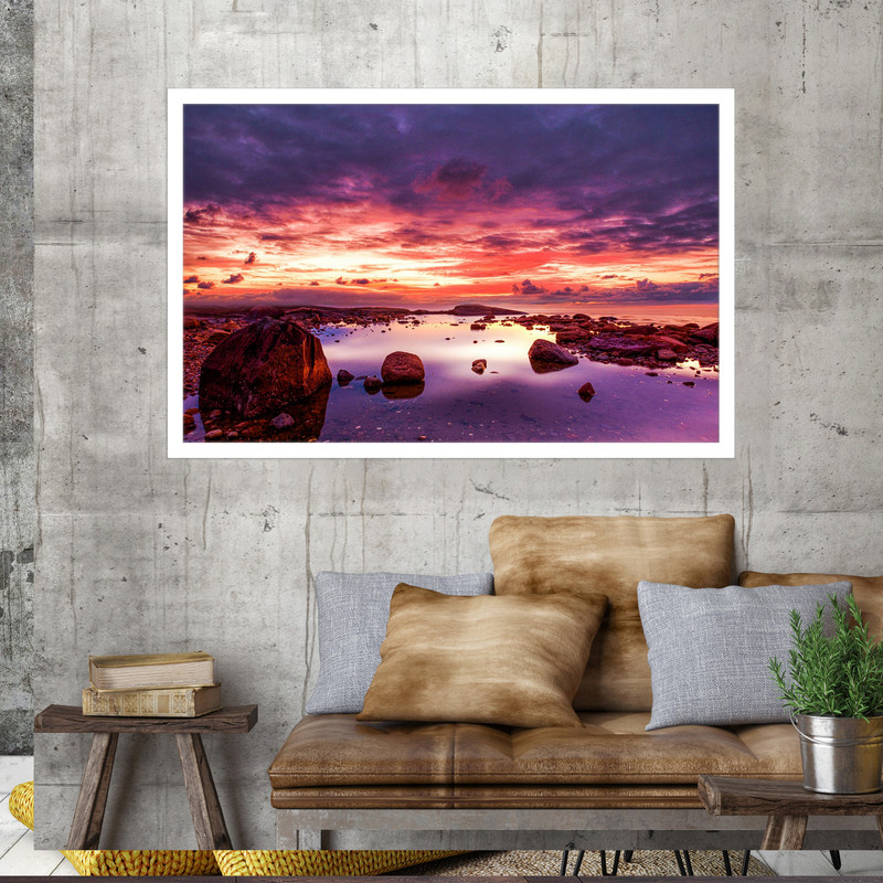 تابلو نوری بکلیت طرح ساحل راکی مدل W-MO1552