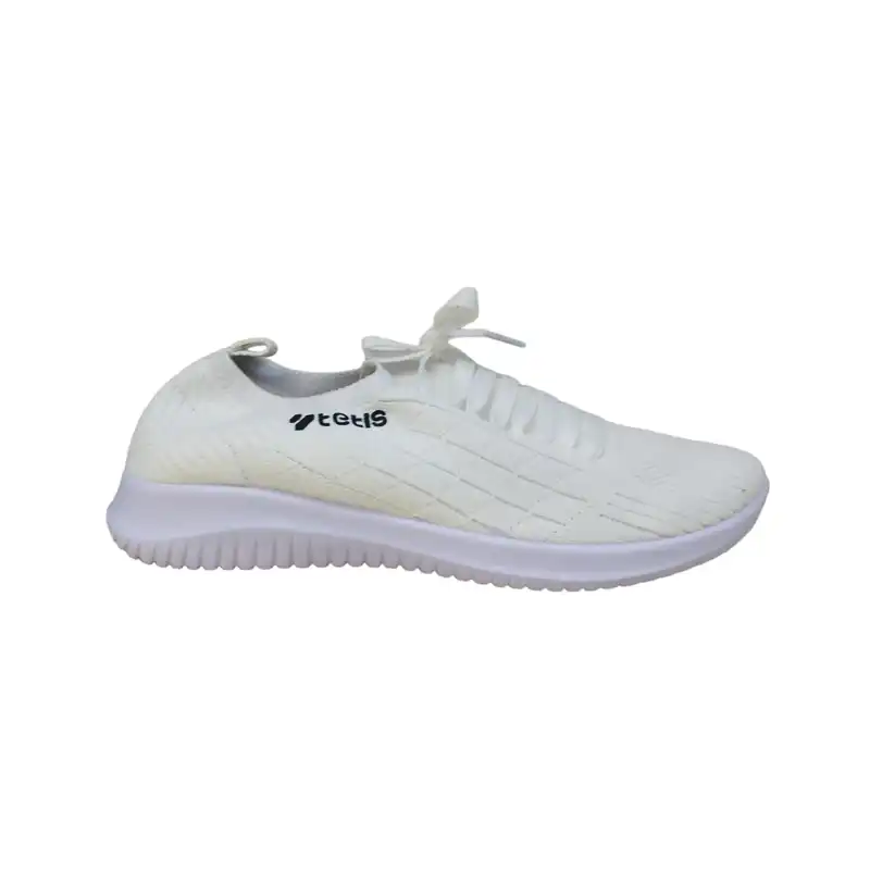 کفش پیاده روی مدل تـــتــیـس شانــی جورابی رنگ ســفید
