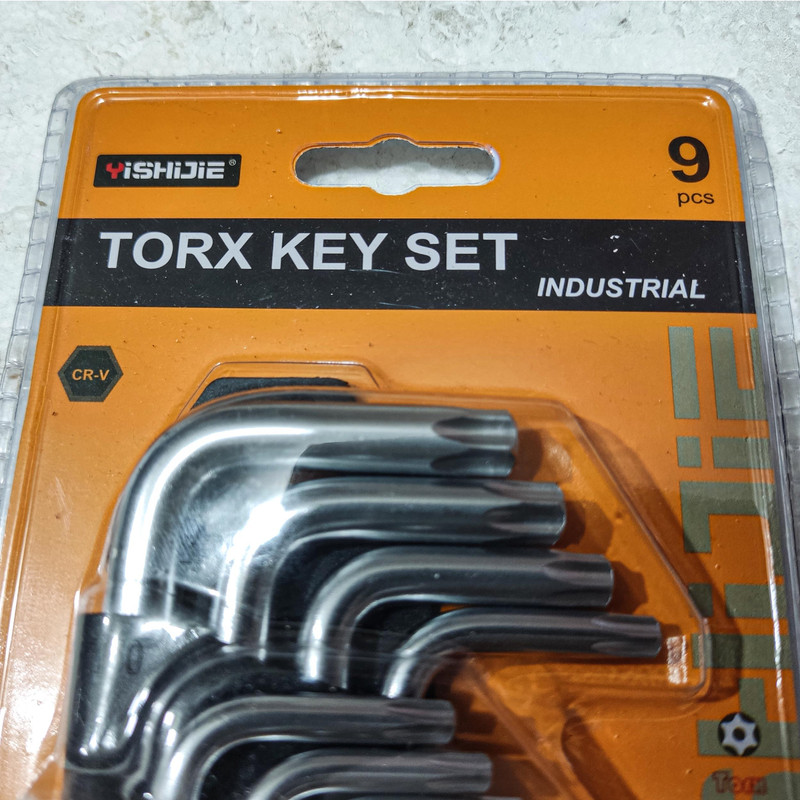 آچار آلن ستاره ای یی شیدا مدل CV - R 5584 مجموعه 9 عددی