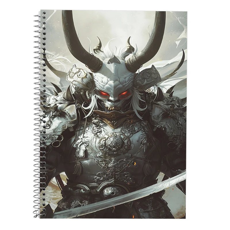 دفتر زبان 50 برگ مدوپد مدل دو خط طرح حیوانات جنگجو کد DF14791