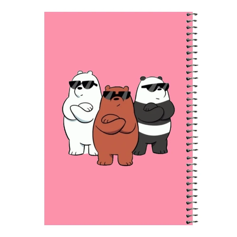 دفتر مشق 80 برگ اس جی مدل خرس های کله فندقی کد۴   