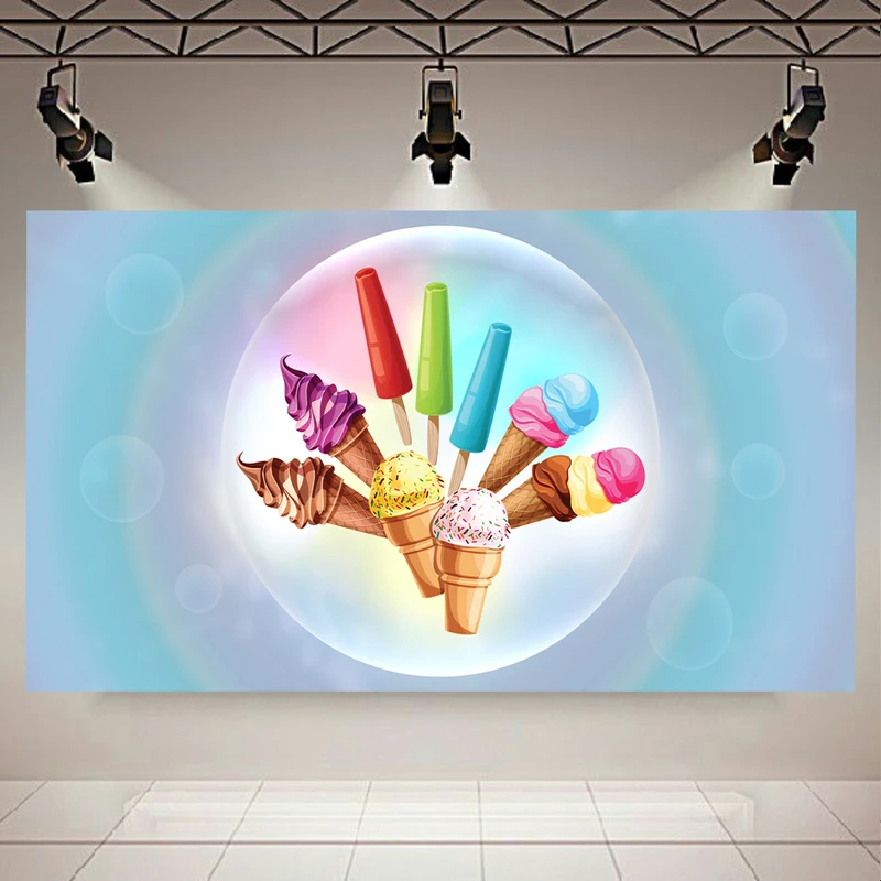 پوستر بک لایت طرح بستنی مدل کالکشن  کد AR60637