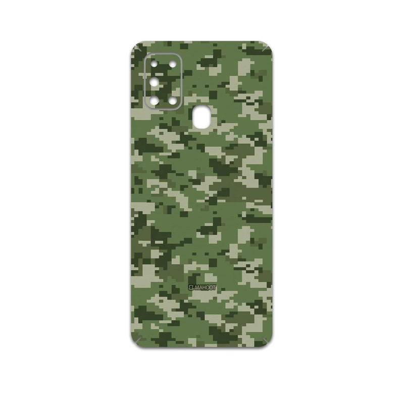 برچسب پوششی ماهوت مدل Army-Green-Pixel مناسب برای گوشی موبایل سامسونگ Galaxy A21s