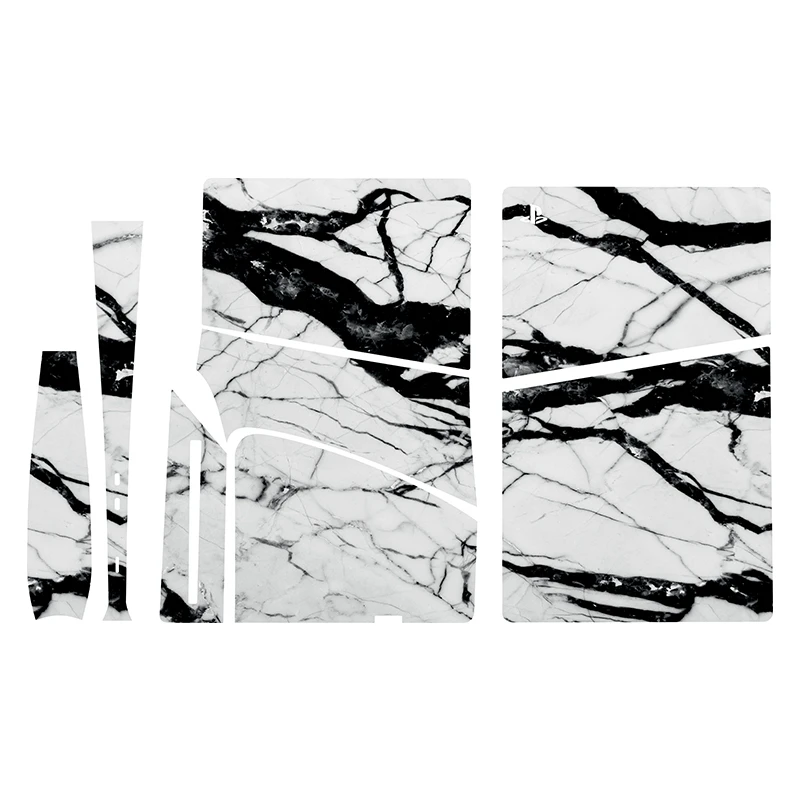 برچسب کنسول بازی پلی استیشن 5 اسلیم مدل marble03 مجموعه 5 عددی 