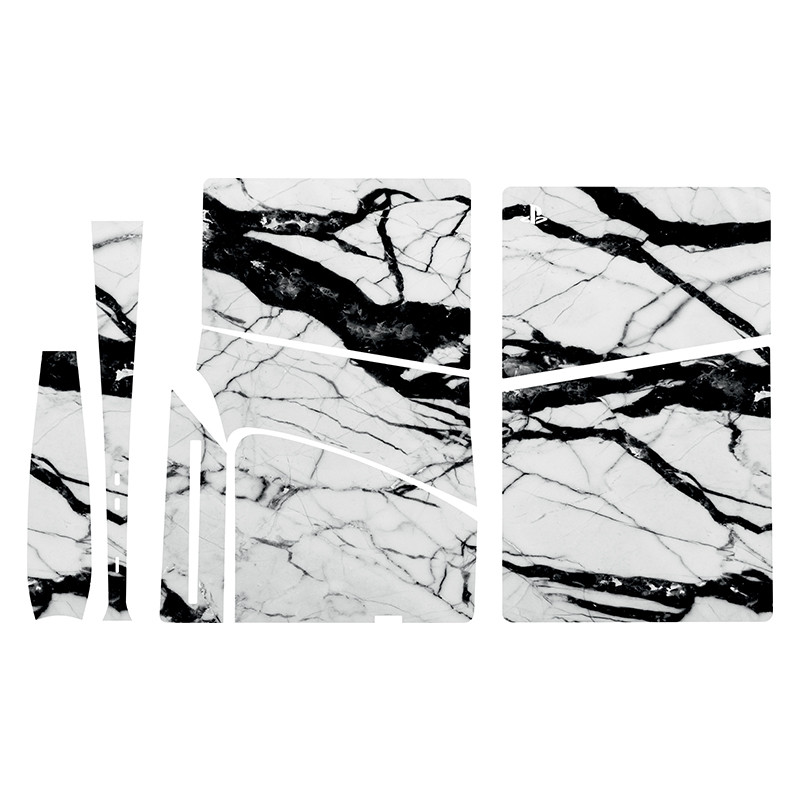 برچسب کنسول بازی پلی استیشن 5 اسلیم مدل marble03 مجموعه 5 عددی 