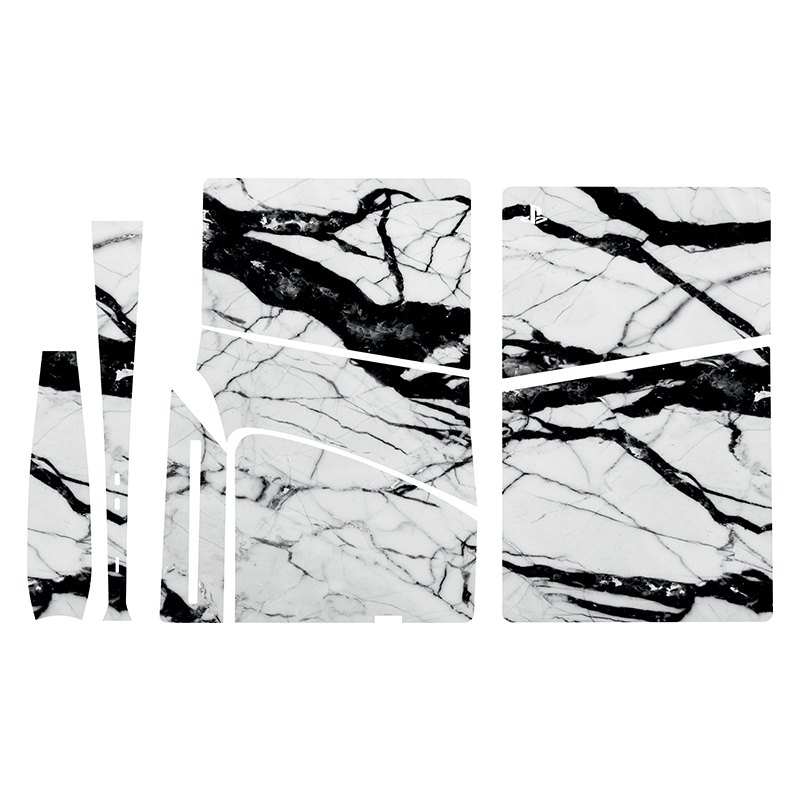 برچسب کنسول بازی پلی استیشن 5 اسلیم مدل marble03 مجموعه 5 عددی