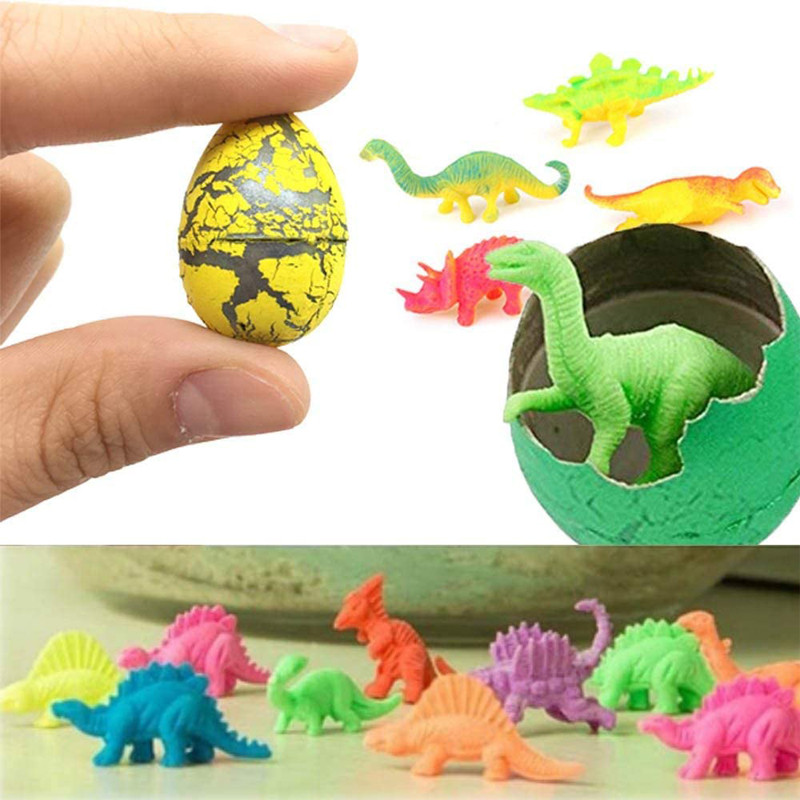 اسباب بازی شانسی دنیای سرگرمی های کمیاب طرح تخم دایناسور مدل DSK-A4330 بسته 6 عددی