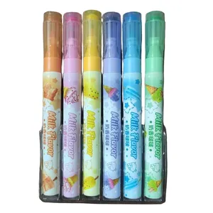 ماژیک علامت گذار مدل پاستلی عطری کد 966 بسته 6 عددی